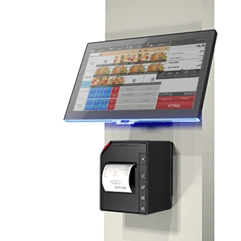 caisse tactile pour pose au mur avec imprimante sépaére