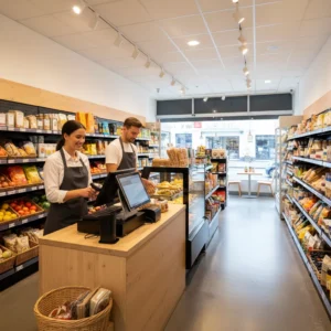 Caisse enregistreuse pour magasin d'alimentation générale en Suisse