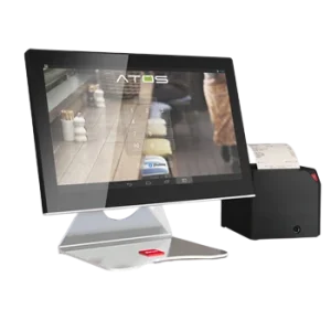 caisse tactile avec grand écran couleur et imprimante sépaére