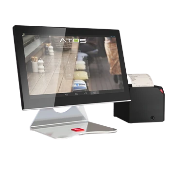 caisse tactile avec grand écran couleur et imprimante sépaére