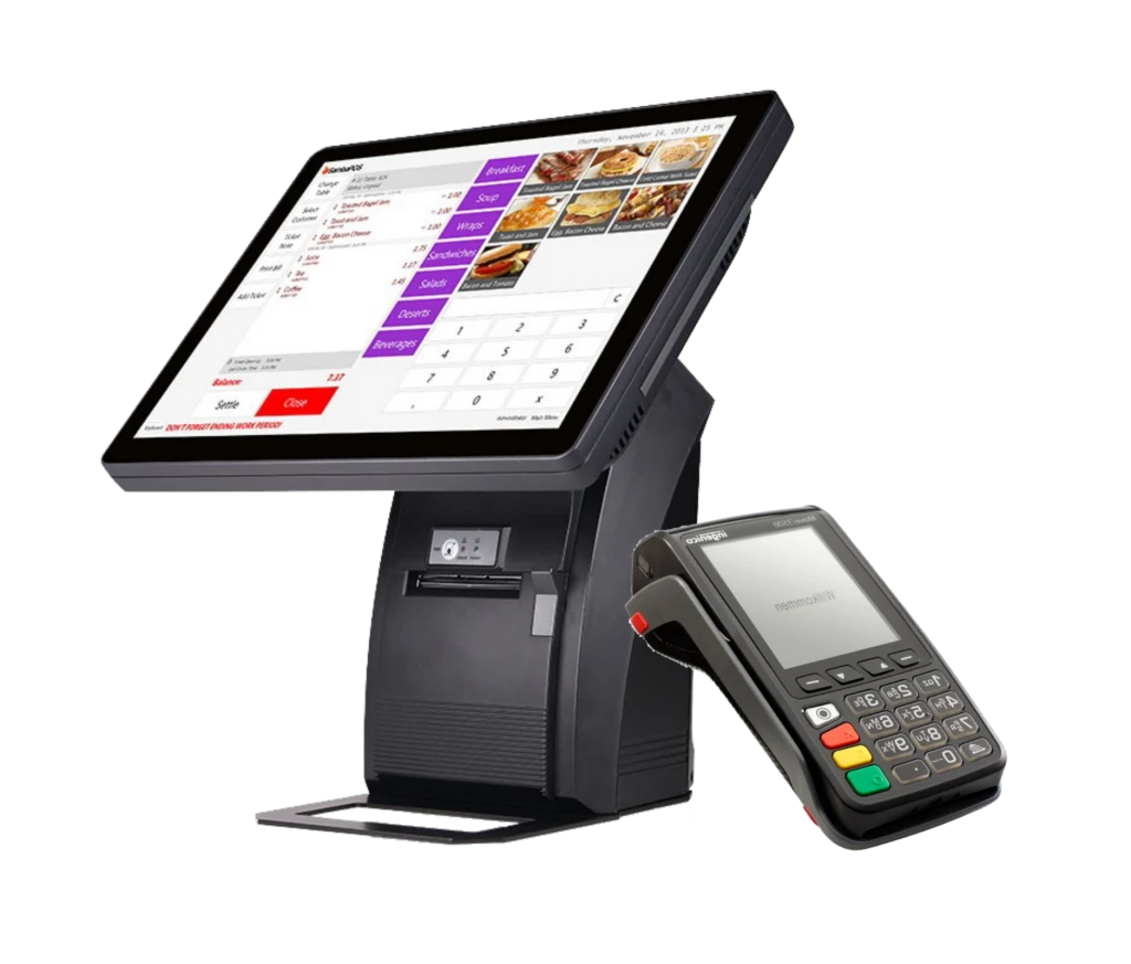 Caisse enregistreuse tactile moderne pour commerce en Suisse romande