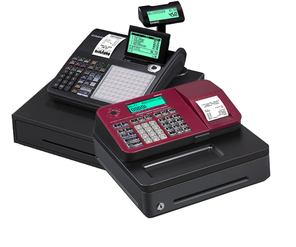 Deux caisses enregistreuses modernes